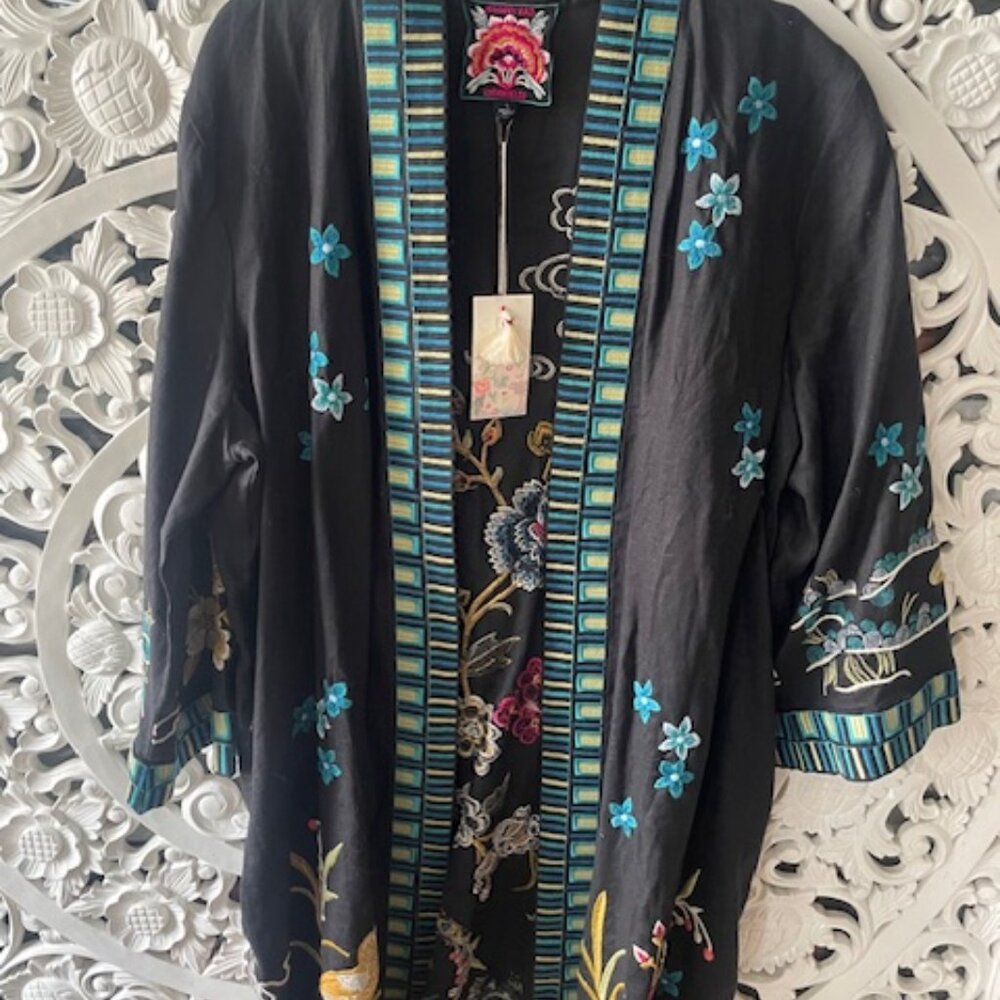 Johnny Was Linen Coat Celina